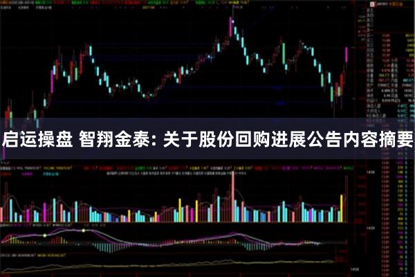 启运操盘 智翔金泰: 关于股份回购进展公告内容摘要