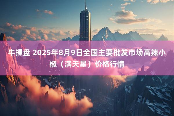 牛操盘 2025年8月9日全国主要批发市场高辣小椒（满天星）价格行情